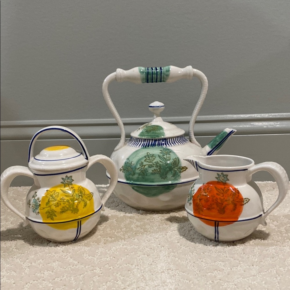 Colorful Ceramic Tea Set